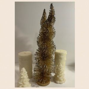 Tall Gold Silver Glittered Tree 🌟NEW🌟